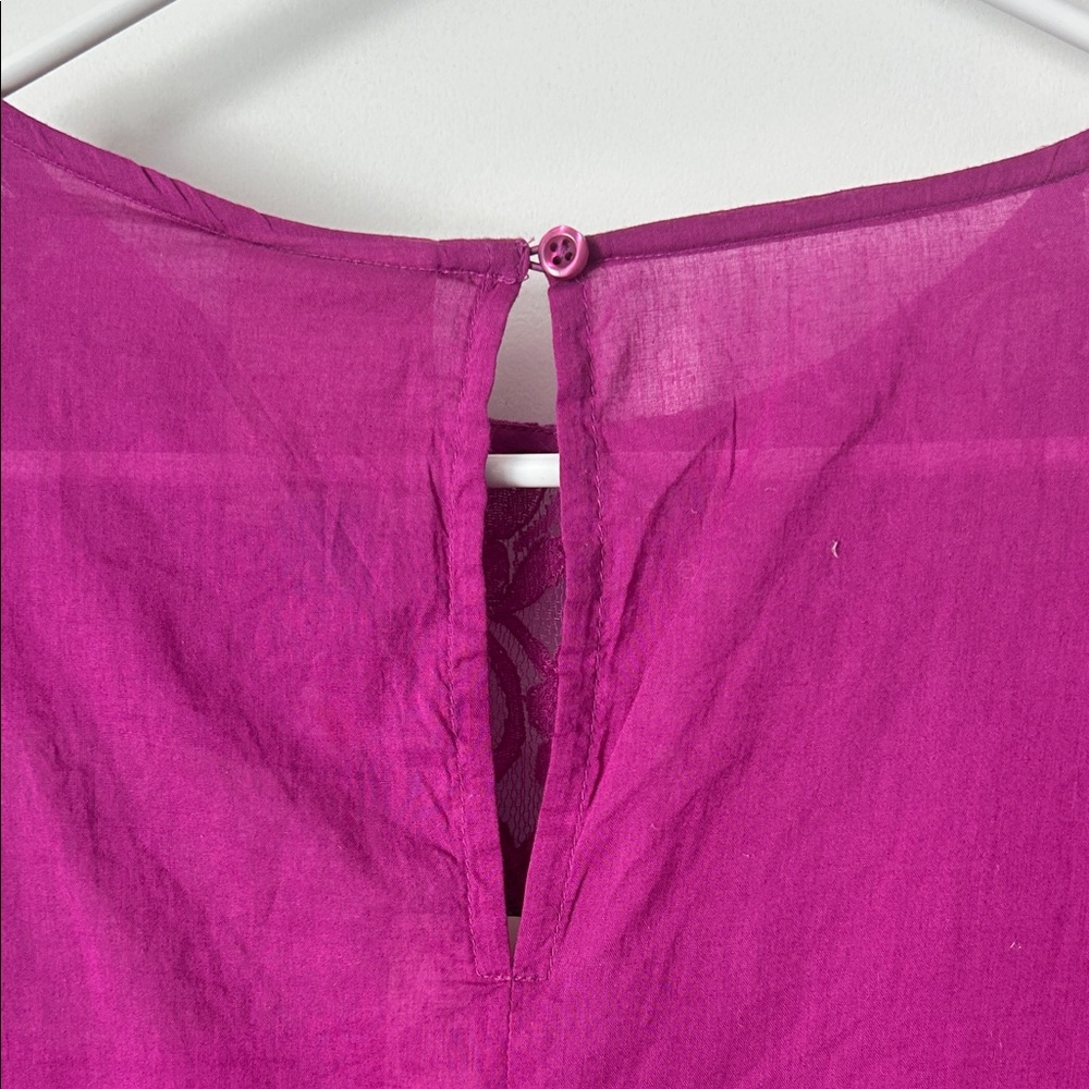 FARM rio for Anthropology Cotton Magenta Top Size Small - Picture 9 of 13
